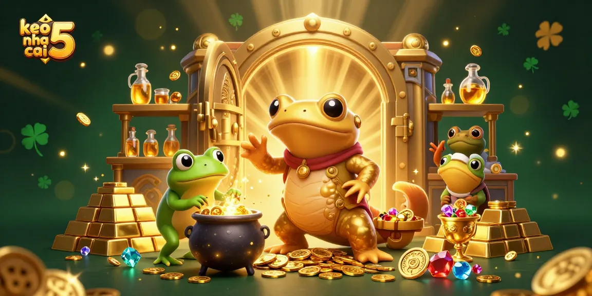 Engage with keo nha cai 5 betting strategies amidst a gold-filled fantasy world.