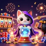 Experience the excitement of slot gacor with vibrant characters, sparkling coins, and dynamic gameplay.
