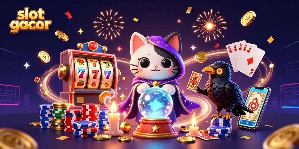 Experience the excitement of slot gacor with vibrant characters, sparkling coins, and dynamic gameplay.