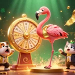 Experience the excitement at GO99 with a vibrant game show scene filled with golden prizes.