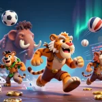 Engage in sbobet88 login for thrilling sports betting action in a vibrant casino illustration.