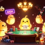 Play thrilling games at 789club with vibrant casino elements and dynamic glowworm lighting.