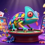 Experience thrilling gameplay at da 88 with vibrant chameleon and casino elements