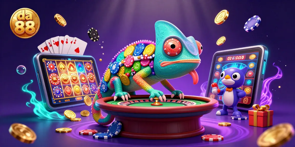 Experience thrilling gameplay at da 88 with vibrant chameleon and casino elements