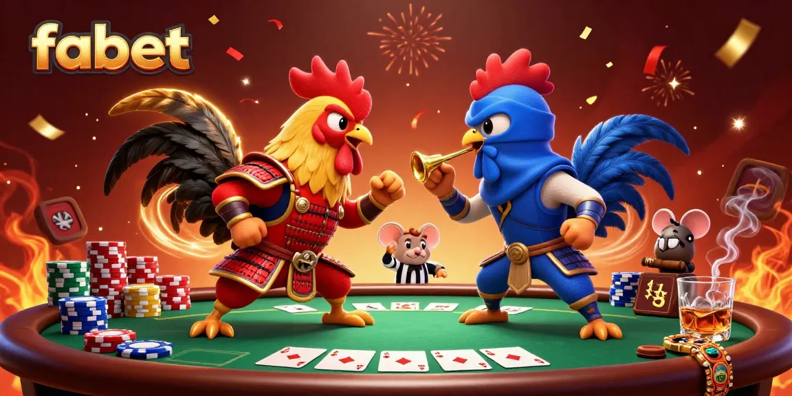 Experience thrilling action with the fighting roosters in fabet's vibrant casino scene.